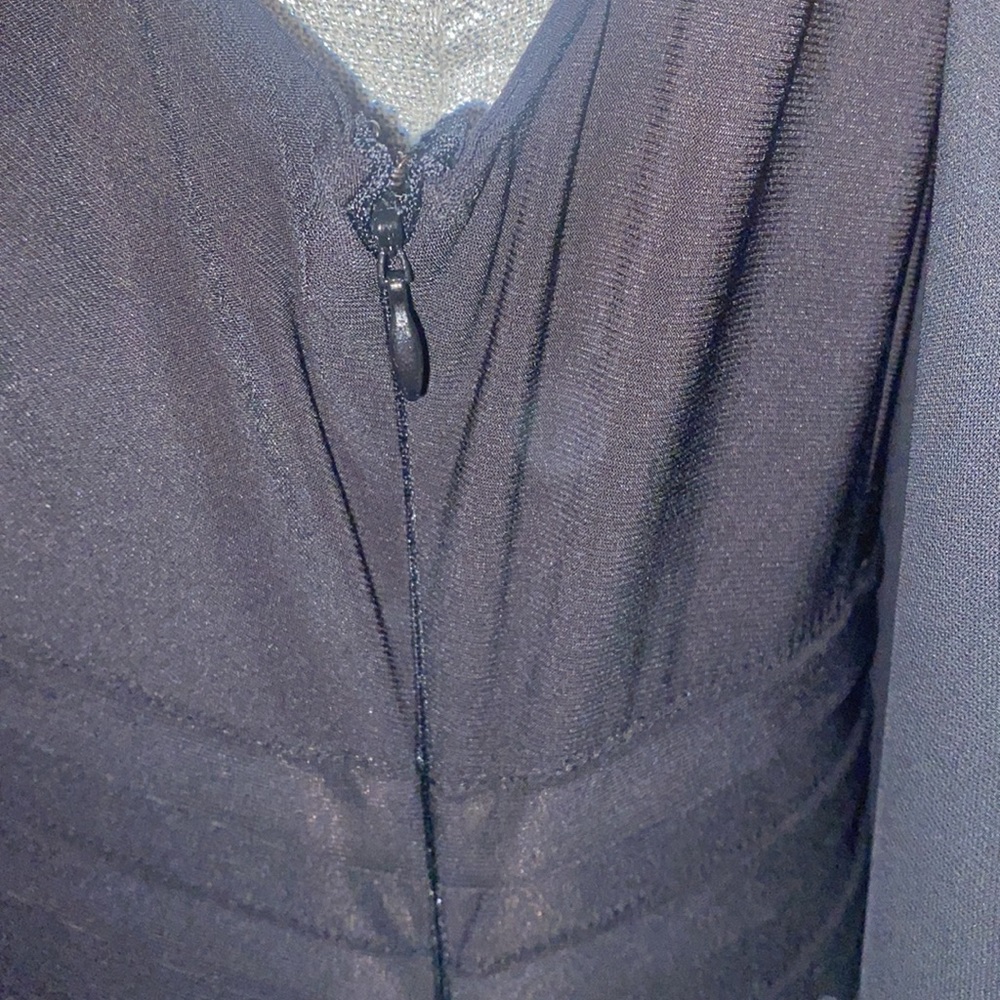 Adrianna Papell Sheer Overlay Dress - Picture 3 of 10